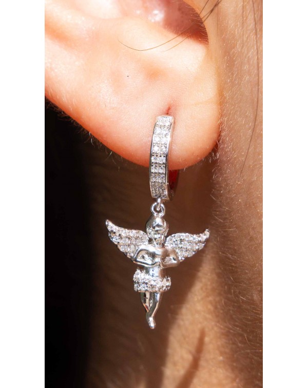 Σκουλαρίκια κρίκοι με κρεμ�...