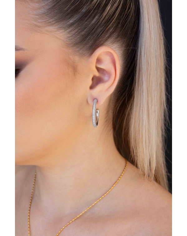 Σκουλαρίκια κρίκος με ζιργ�...