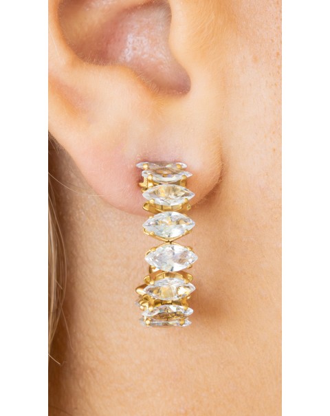 Σκουλαρίκια καρφωτά με ζιργκόν