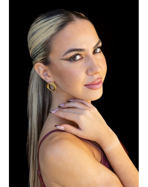 Σκουλαρίκια τριπλοί κρίκοι