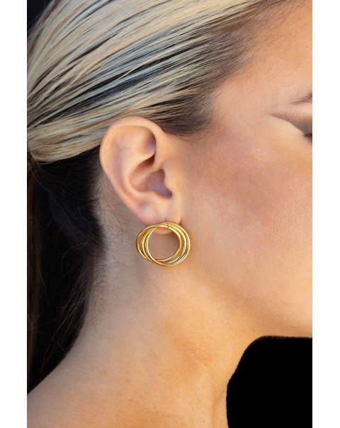 Σκουλαρίκια τριπλοί κρίκοι