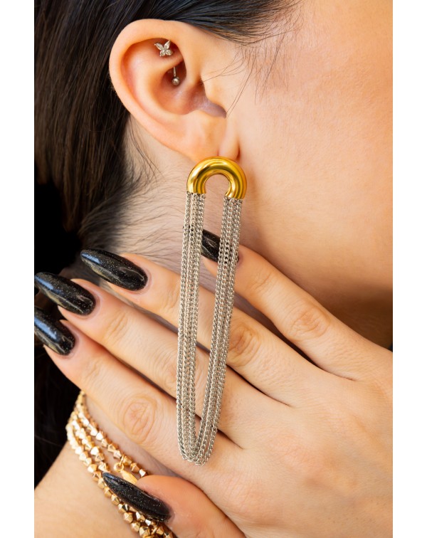 Σκουλαρίκια τόξο με κρεμασ�...