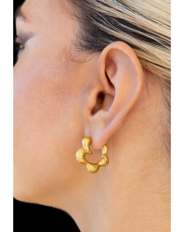 Σκουλαρίκια καρφωτά ματ