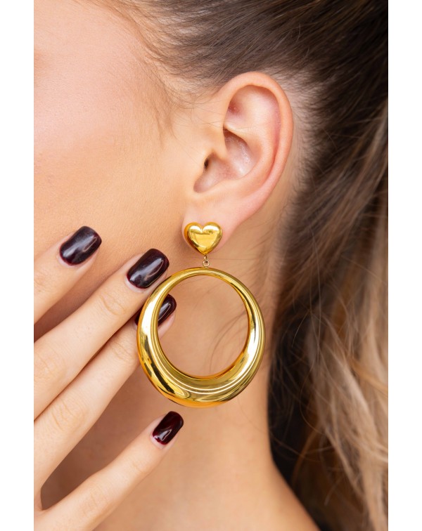 Σκουλαρίκια κρίκος από ατσ�...