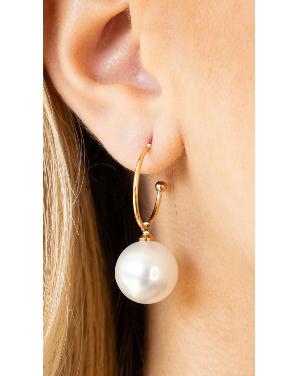 Σκουλαρίκια κρίκοι με κρεμ�...