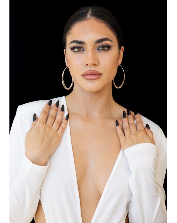 Σκουλαρίκια οβάλ κρίκοι