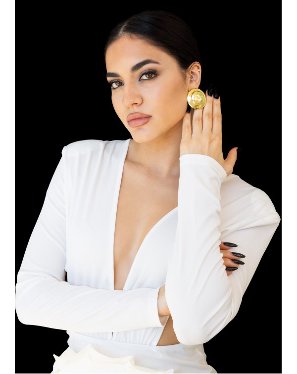 Σκουλαρίκια σφυρήλατος Δίσ...