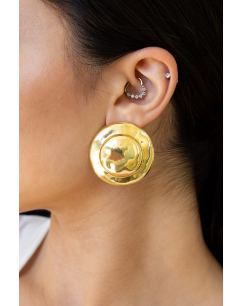 Σκουλαρίκια σφυρήλατος Δίσκος