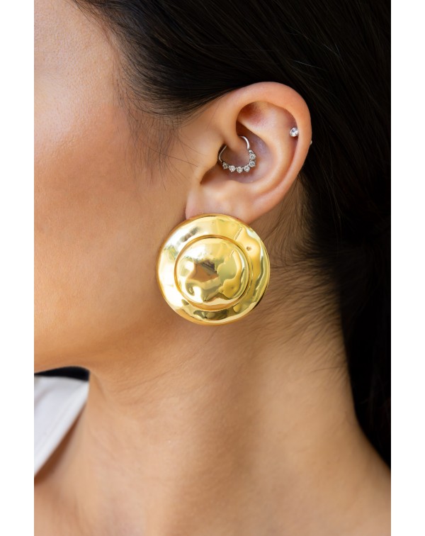 Σκουλαρίκια σφυρήλατος Δίσ...