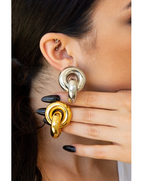 Σκουλαρίκια δεμένοι κρίκοι