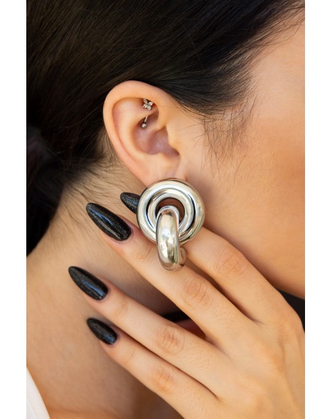 Σκουλαρίκια δεμένοι κρίκοι