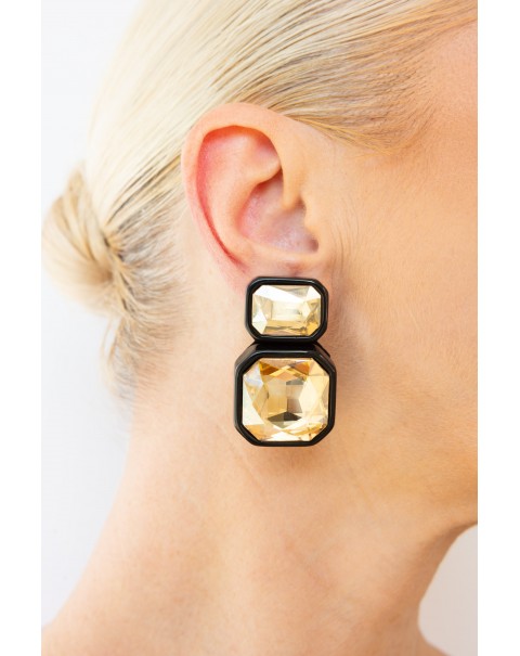 Κρυστάλλινα σκουλαρίκια γεωμετρικά