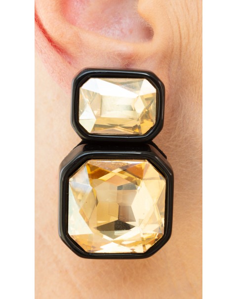 Κρυστάλλινα σκουλαρίκια γεωμετρικά