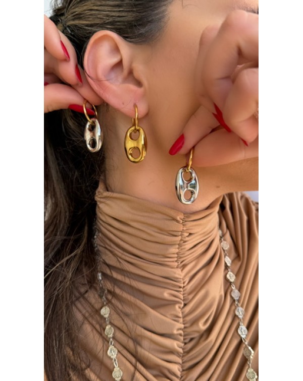 Σκουλαρίκια κρεμαστά θήτα