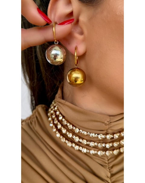 Σκουλαρίκια bull σε κρίκο