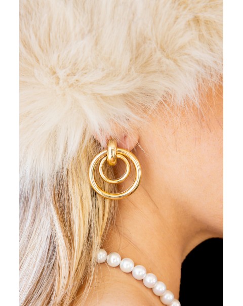 Σκουλαρίκια διπλός κρίκος