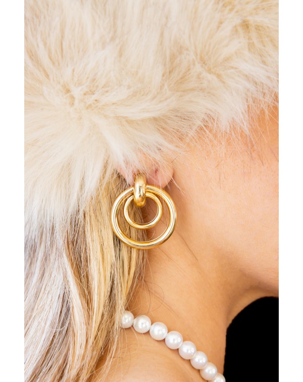 Σκουλαρίκια διπλός κρίκος