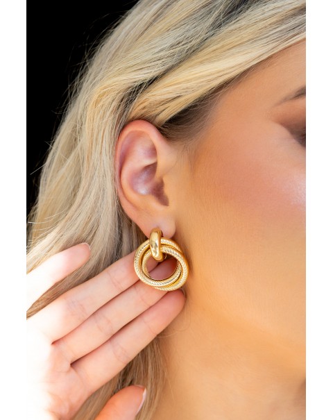 Σκουλαρίκια διπλός κρίκος