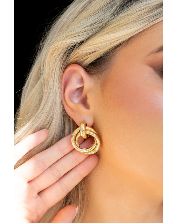 Σκουλαρίκια διπλός κρίκος