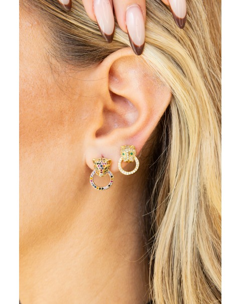 Σκουλαρίκια με πάνθηρα