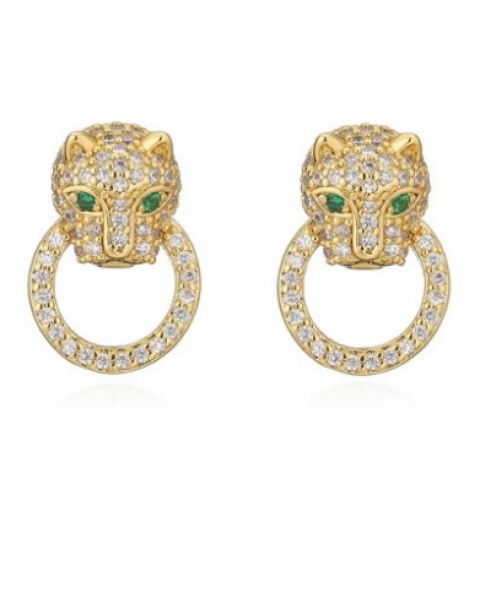 Σκουλαρίκια με πάνθηρα