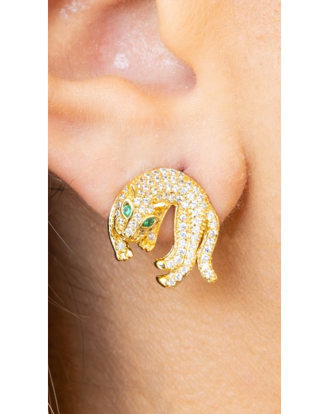 Σκουλαρίκια με πάνθηρα