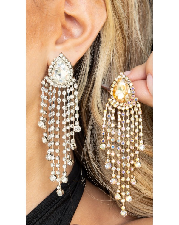 Σκουλαρίκια δάκρυ με κρεμα�...