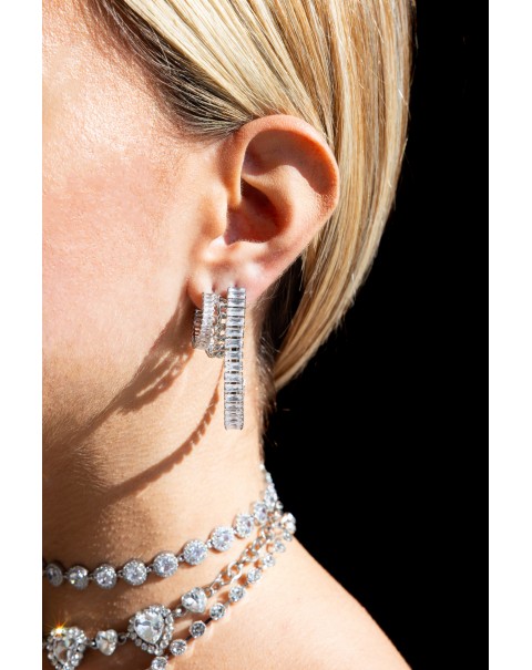 Σκουλαρίκια κρίκοι με ζιργκόν