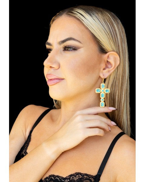 Σκουλαρίκια σταυρός