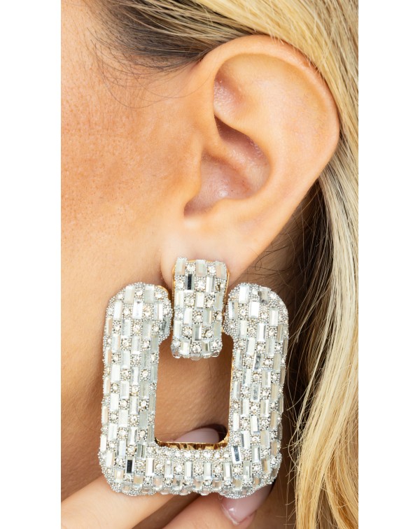 Σκουλαρίκια ορθογώνια με σ�...