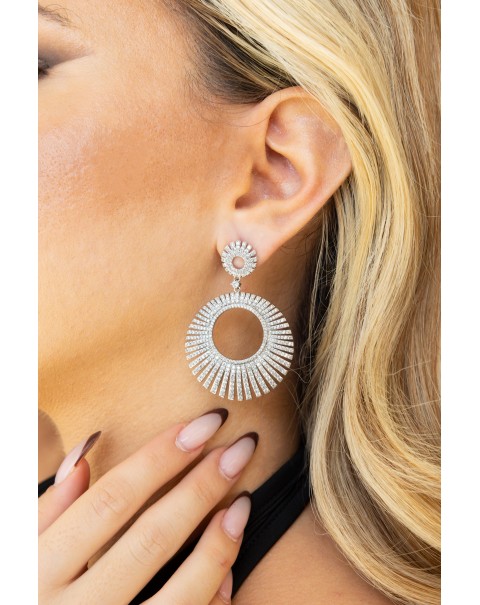 Σκουλαρίκια κρεμαστά με ακτίνες