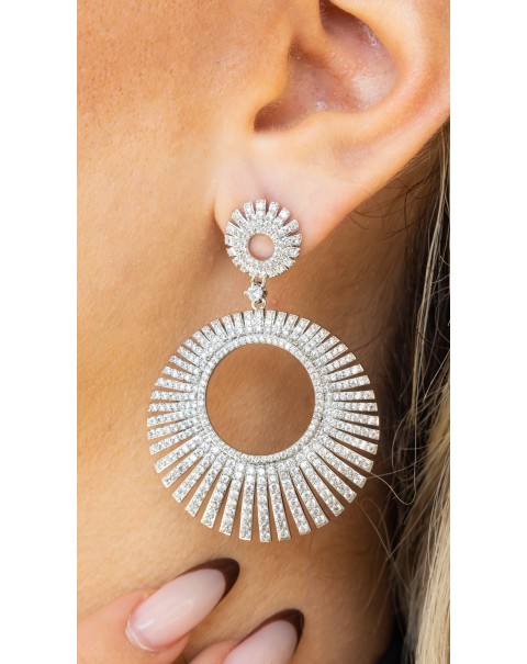 Σκουλαρίκια κρεμαστά με ακτίνες