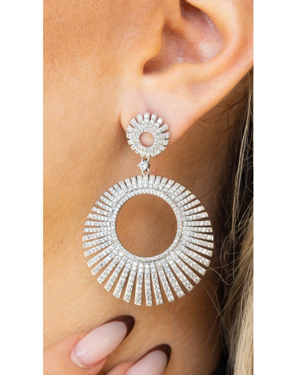 Σκουλαρίκια κρεμαστά με ακ�...