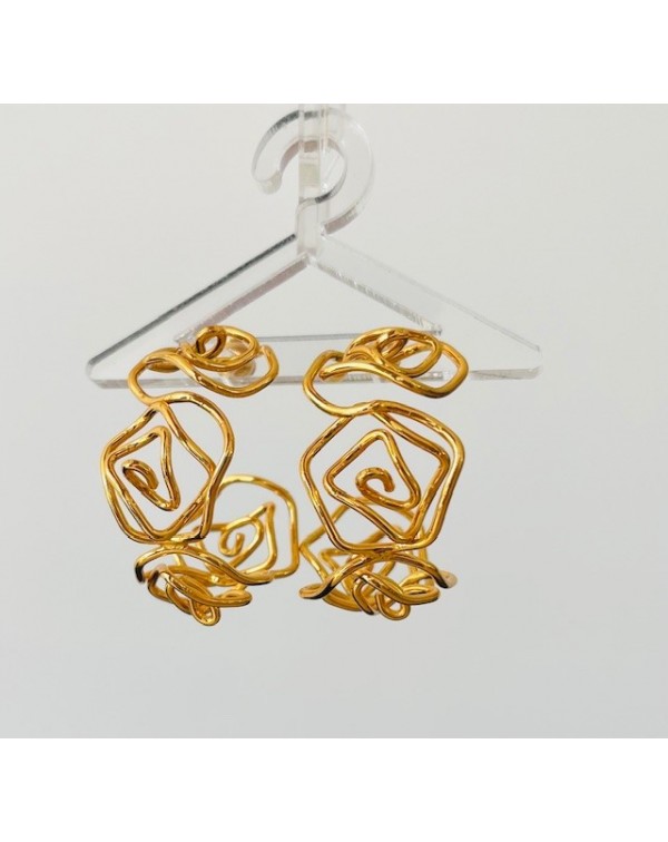 Συρμάτινα σκουλαρίκια κρίκ...
