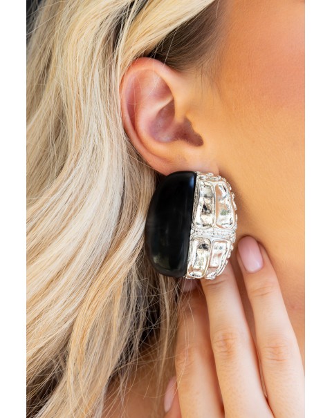 Σκουλαρίκια κρεμαστά με ρητίνη