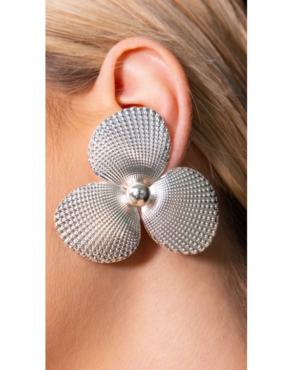 Σκουλαρίκια λουλούδι καρφω...