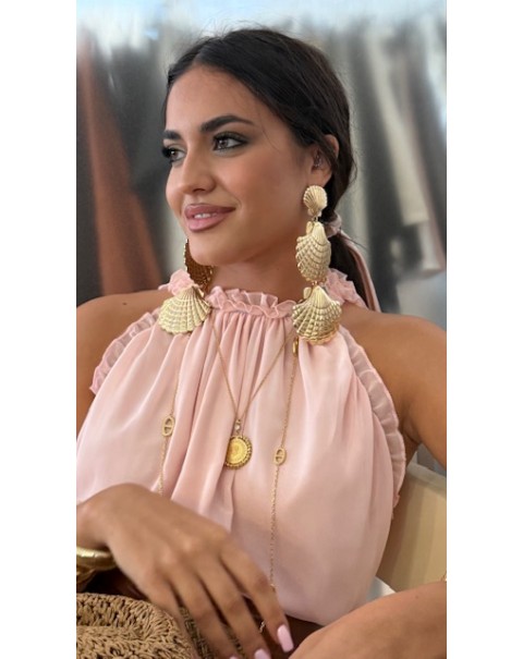 Κρεμαστά σκουλαρίκια κοχύλια 