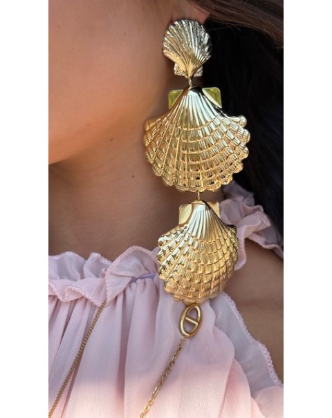 Κρεμαστά σκουλαρίκια κοχύλια 