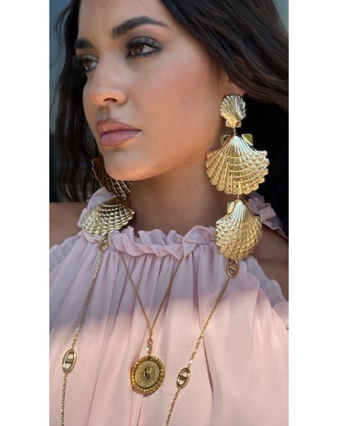 Κρεμαστά σκουλαρίκια κοχύλια 