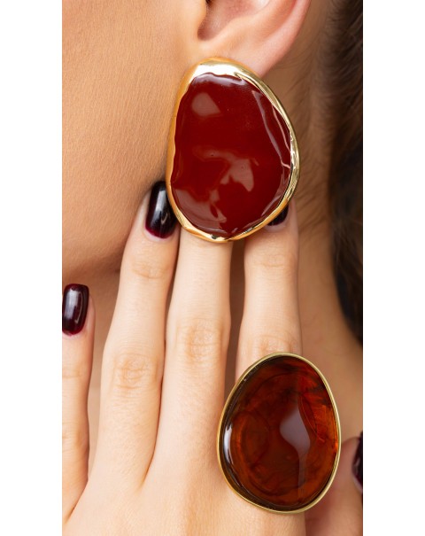 Σκουλαρίκια σε ακανόνιστο σχέδιο