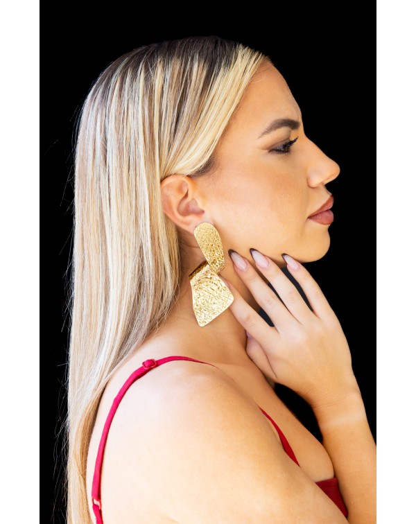 Καρφωτά σκουλαρίκια ανάγλυ...