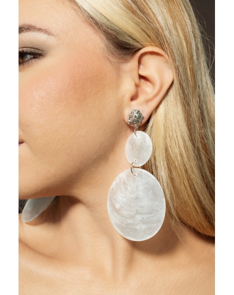 Σκουλαρίκια με στρογγυλά κρεμαστά στοιχεία