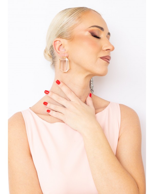 Σκουλαρίκια με εφέ κρύσταλ�...