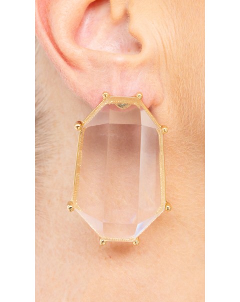 Σκουλαρίκια με εφέ κρύσταλλου