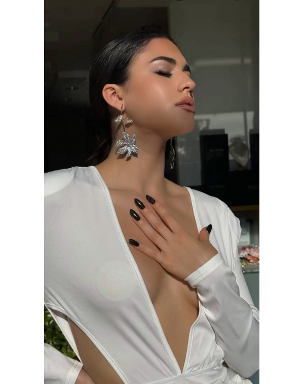 Σκουλαρίκια λουλούδι με ζι�...