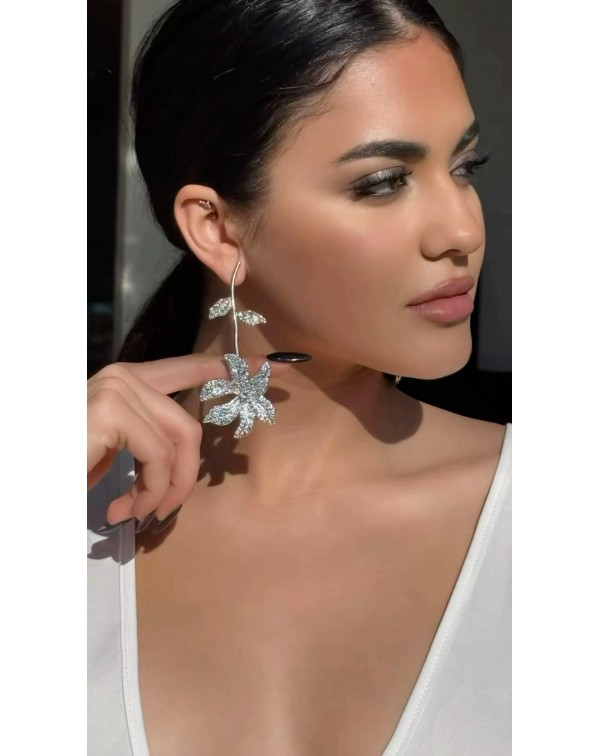 Σκουλαρίκια λουλούδι με ζι�...