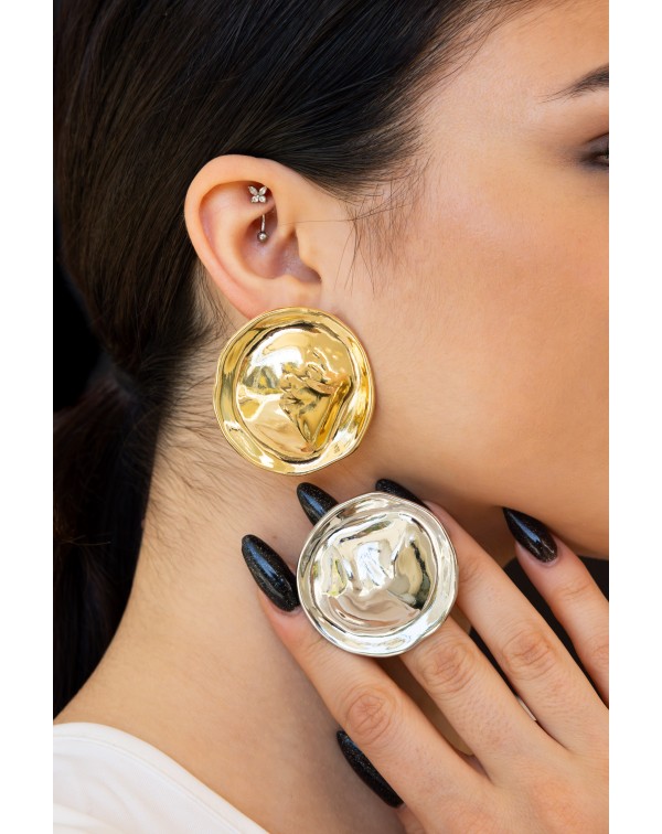 Σκουλαρίκια στρογγυλά ανάγ...