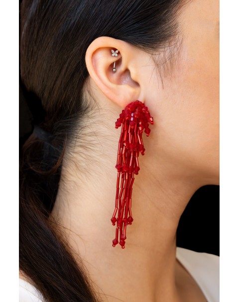 Σκουλαρίκια από χάντρες