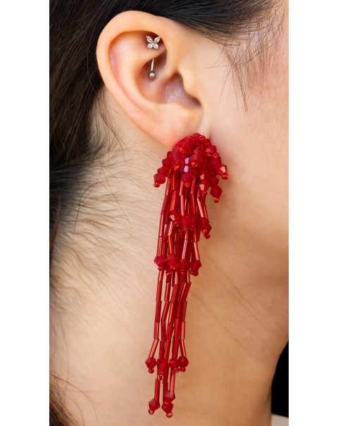 Σκουλαρίκια από χάντρες