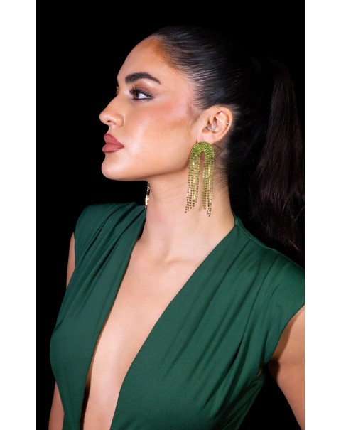 Κρεμαστά σκουλαρίκια με κρεμαστές ριβιέρες 